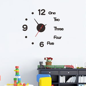 Horloge Murale Silencieuse Créative en Autocollants Miroir Acrylique <span class=keywords><strong>3D</strong></span>, Aiguille à Quartz, <span class=keywords><strong>Design</strong></span> Moderne, Décoration Intérieure, Autocollant DIY d'Horloge Numérique - Product Image 2