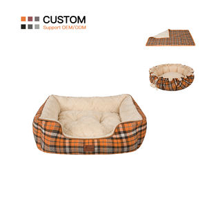 Cama de lujo para perros de proveedor de productos de felpa para mascotas con logotipo personalizado al por mayor del fabricante - Product Image 3