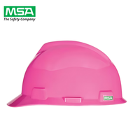 Casque de sécurité MSA V GUARD à visière intégrale certifié CE en HDPE pour l'ingénierie, la construction et l'exploitation pétrolière, fabriqué aux États-Unis, garantie 1 an