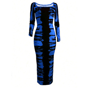 Ropa de Mujer, Vestidos Elegantes para Dama, Vestido con Cuello en U, Estampado, Nuevo para Primavera - Product Image 6
