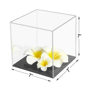 <span class=keywords><strong>4</strong></span> packs de boîtiers anti-poussière en acrylique carré transparent avec <span class=keywords><strong>base</strong></span> noire - Product Image 5