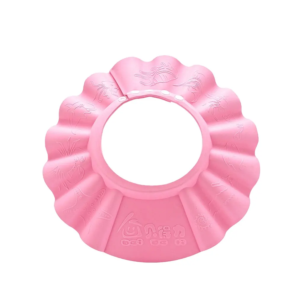 High Quality Baby Bath Products Thicker Design Flexible Soft Baby Bath Shower Head Hat Comfortable Baby Head Protector