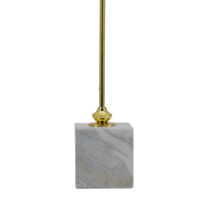 Scultura a forma di stella in marmo con base dorata per decorare la casa o l'ufficio. - Product Image 4