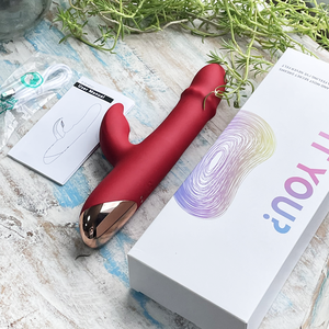 YPM Schub vibrator <span class=keywords><strong>Dildo</strong></span> klitoris Stimulieren flatternde Klitoris rotierende Metall perlen Auf und ab gleiten Sexspielzeug für Frauen - Product Image 2