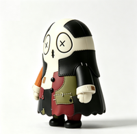 Figurine de collection statique vintage OEM en vinyle, style patchwork, motif fantôme vaudou, yeux en X, thème Halloween, vente en gros usine Chine