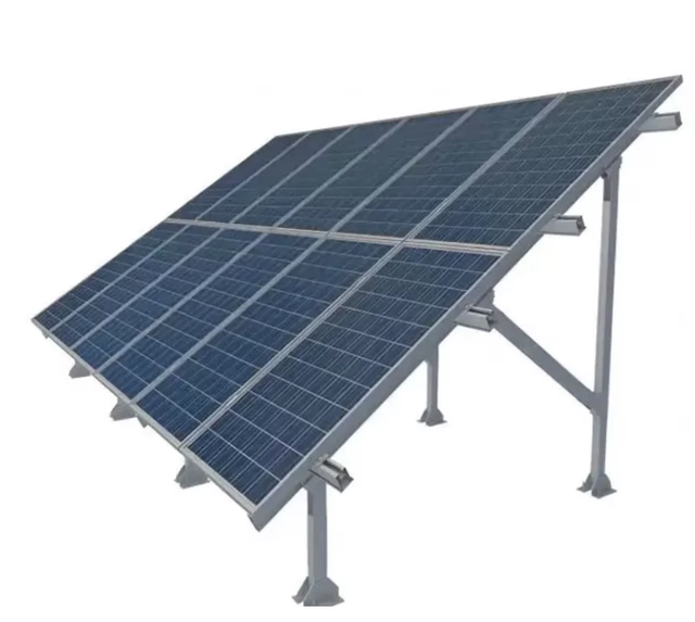 Galvanized Steel Single Axis Solar tracker U Channel System Structures with Ballast Solar Panel Mounting Brackets