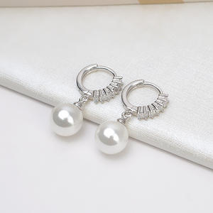 ต่างหูเงินแท้ S925 รูปตัวยู สำหรับผู้หญิง ประดับมุก อุปกรณ์ DIY สำหรับทำต่างหูแบบกึ่งสำเร็จรูป ต่างหูแบบปรับแต่งได้ - Product Image 1