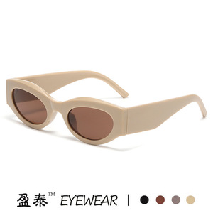แว่นกันแดดทรงแคทอาย Yingtai Eyewear ป้องกันรังสียูวี 400 กรอบพลาสติก แฟชั่นสำหรับผู้หญิง - Product Image 1