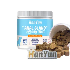 Hanyun Anal Gland Soft Chews für Hunde-Haustier produkte-Darm gesundheit-Unterstützt gesunde und feste Hocker-Tier pflege von weichen Kau mitteln