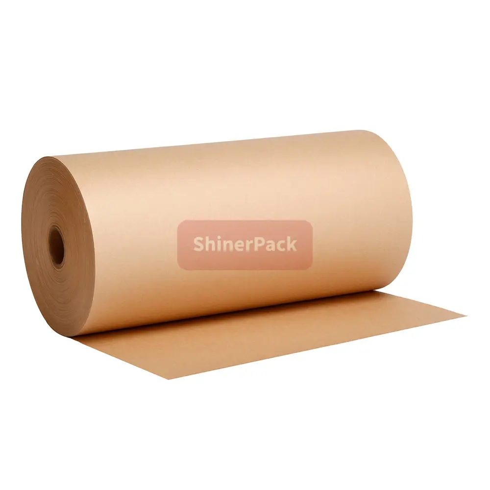 biodegradable friendly cushioning void filling wrapping cushion kraft paper roll