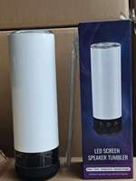 Botella de Agua Inteligente de Acero Inoxidable para Sublimación, 20 oz, Termo con Recordatorio de Hidratación y Pantalla LED, Vaso Inteligente