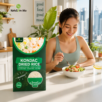 Riz sec de Konjac en gros pour le marché thaïlandais, certifié Halal, Keto, faible en calories, sans gluten, végétalien, aliment sain pour régime, OEM