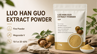 Groothandel Hoge Kwaliteit Luo Han Guo Fruit Extract Poeder Zoetstoffen Halal Trommel Vacuüm Verpakt Voedselkwaliteit