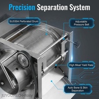 Séparateur de poisson et d'os commercial JUYOU, machine à désosser le poisson automatique en acier inoxydable pour l'usine de transformation des produits de la mer
