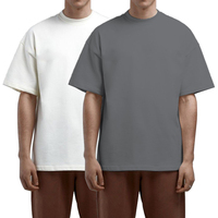 Camiseta de Manga Corta para Hombre, Diseño OEM 2025, 240g, Estampada, Logotipo Personalizado de Alta Calidad, 100% Algodón, Estilo Urbano Oversize