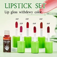 Kit de 6 teintes à lèvres hydratantes à l'aloe vera, effet changeant de couleur, longue tenue, résistant à l'eau, personnalisable avec logo OEM