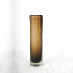 Haute qualité clair fait à la main maigre <span class=keywords><strong>Vase</strong></span> <span class=keywords><strong>verre</strong></span> cylindre grand <span class=keywords><strong>Vase</strong></span> couleur Murano Decorao Da Sua <span class=keywords><strong>Casa</strong></span> décor à la maison - Product Image 4