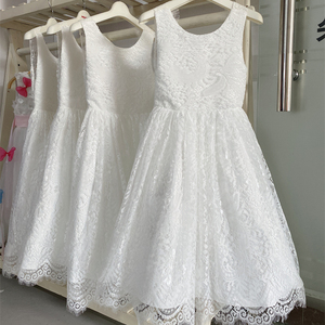 <span class=keywords><strong>Robe</strong></span> pour enfants <span class=keywords><strong>robe</strong></span> de princesse jupe en dentelle dos nu pour fille robes de mariée subtiles à la mode de petite fille de fleur - Product Image 1