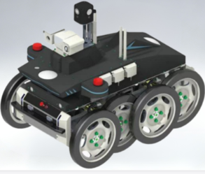 Vehículo Robótico Autónomo de Ocho Ruedas para Patrullaje en Todo Tipo de Entornos, Patrullaje Industrial, Inspección Industrial, Patrullaje en Desiertos y Terrenos Nevados - Product Image 3