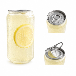 กระป๋องพลาสติกใสเกรดอาหารสำหรับบรรจุน้ำผลไม้และเครื่องดื่มเย็น - Product Image 1