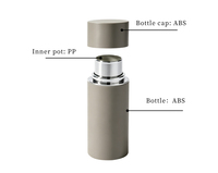 Tube en plastique cylindrique pour déodorant, stick cosmétique, crème solaire, contenant pour soins de la peau avec bouchon à vis pour emballage de 8 ml, personnalisable