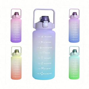 Bouteille d'eau isotherme en verre et acier inoxydable personnalisée 2L 64Oz 128Oz pour la gym et le sport avec logo personnalisé - Product Image 4