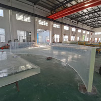 Panneau de sol en verre acrylique de 100 mm, épaisseur personnalisée, pour piscine d'hôtel, avec service de découpe par Lucite