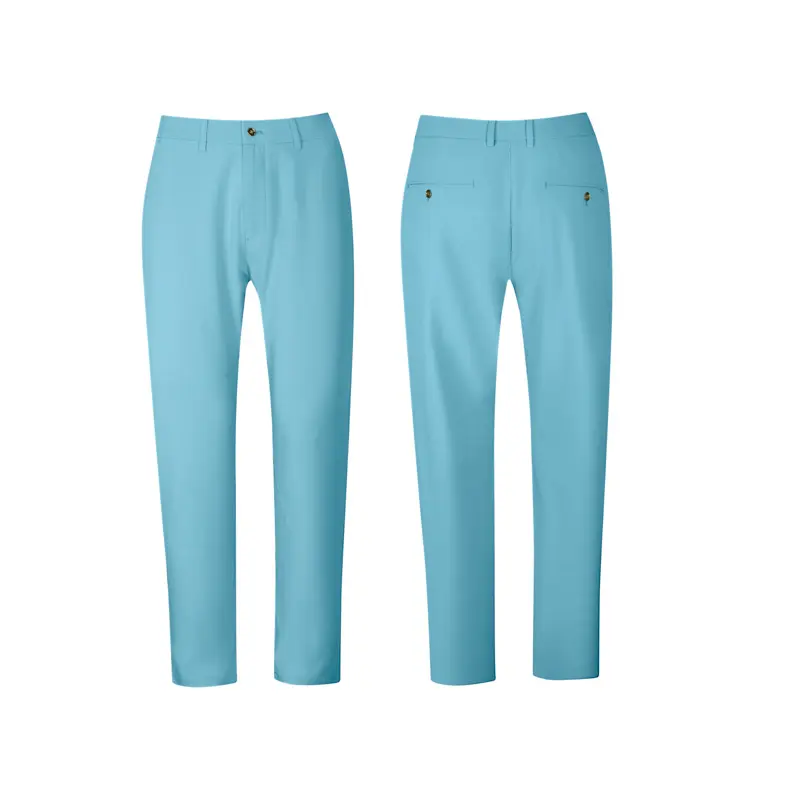 Pantalones atléticos de lujo de alta calidad, pantalones de golf ajustados de secado rápido elásticos en 4 vías ligeros Azul Marino