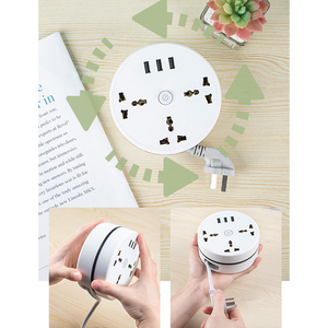 Productos Inteligentes para el Hogar al por Mayor, Enchufe de Almacenamiento con Estándar Europeo, 3 Puertos USB, Cargador de Carga Rápida 3.0 de 2500W - Product Image 2