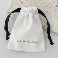 Sacs Personnalisés en Coton Mousseline Biologique Recyclé, Petites Housses à Cordon en Toile de Lin, Sacs Anti-Poussière pour Bougies avec Logo pour Cadeaux et Bijoux
