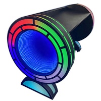 Table de console DJ avec éclairage LED RGB mobile, recharge sans fil