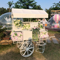 Carrito de Metal para Dulces con Ruedas para Boda, Estantes de Exhibición de Hierro para Niños, Decoración de Fiesta, Bar Dulce, Pastel, Carrito de Dulces
