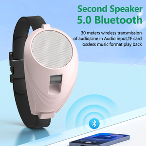 सक्रिय वायरलेस 5.0 मिनी स्पीकर मेगाफोन 5000-10000 माह बैटरी बेल्ट-माउंटेड स्नैप-ऑन माइक्रोफोन - Product Image 2