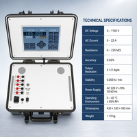 Calibrateur de compteur électrique portable TC6501, source de tension et de courant AC/DC avec écran tactile couleur LCD de 8 pouces
