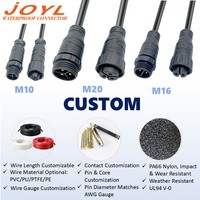 Connecteur circulaire étanche JOYL M20 IP67/IP68 mâle-femelle pour connexions électriques marines et automobiles