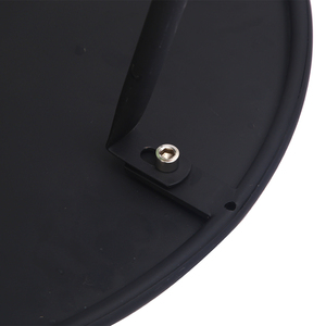 Outdoor Light Weight Top Luxury Center <strong>Round</strong> Wood Coffee Side <strong>Table</strong> with <strong>Black</strong> - Product Image 4