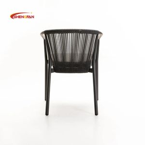 نوعية جيدة من مادة حبل صربية حديقة فناء فيلا مقهى فندق ألوان مخصصة كرسي لتناول الطعام في الفناء - Product Image 3