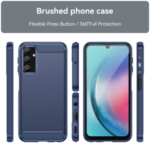 Funda Protectora para Teléfono Móvil con Diseño Empresarial a Prueba de Golpes de TPU con Fibra de Carbono para Samsung A24 4G y A34 5G - Product Image 2