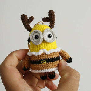 Regalo de Navidad muñeca llavero con ropa 3D Anime llavero muñeco de peluche llavero <span class=keywords><strong>Amigurumi</strong></span> regalo para niños - Product Image 4