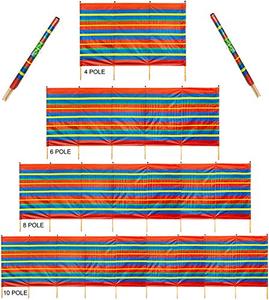 New Design PE Wooden Poles Outdoor Windbreak <strong>Beach</strong> Holiday Camping Garden <strong>Wind</strong> <strong>Breaker</strong> Shelter - Product Image 4