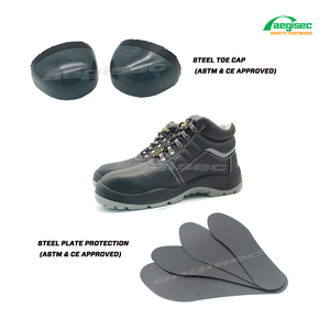 Sepatu bot kerja konstruksi tahan panas perlindungan tenaga kerja Zapatillas Santiago De Acero Seguridad tahan air industri