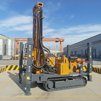 Machine de forage rotative sur chenilles hydraulique diesel clé en main pour puits de 200 m, moteur pour forage profond de roches dures