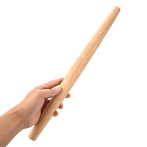 Rodillo de madera maciza al por mayor para masa de galletas y pasta, tabla para amasar madera de caucho Natural para repostería y repostería - Product Image 3
