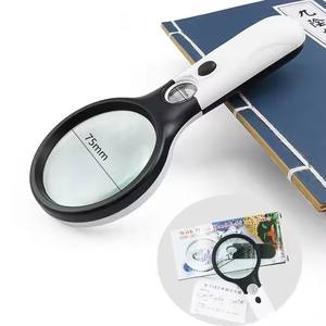 Portátil con 3 luces LED 3X 45X Lupa Lente Bolsillo Lupa de mano - Product Image 2