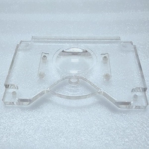 PMMA parts 5 axis milling CNC machining white and transparent parts +clear polished in China