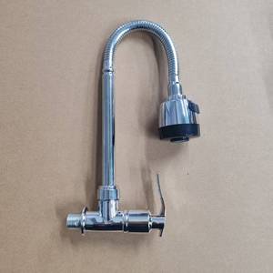 صنبور حوض مطبخ عصري أحادي التبريد بتصميم كلاسيكي مدمج بالجدار - Product Image 2