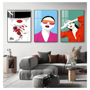 Diseño líder de pinturas decorativas de pared grande y pinturas abstractas artísticas