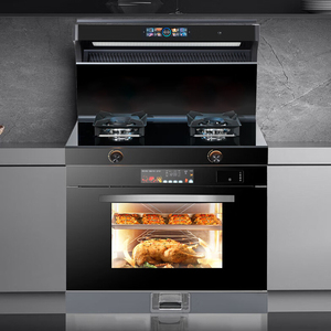 Cuisinière de <span class=keywords><strong>cuisine</strong></span> intégrée 3-en-1 intelligente en acier inoxydable, électrique et gaz, avec four, gril (y compris vapeur) et fonction autonettoyante - Product Image 2