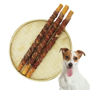 OEM Dog Food Duck Wrap Cowhide Stick Dog Snacks Organic Dog Food Pet Products
