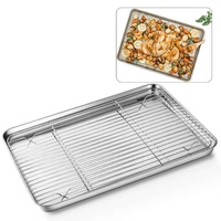 Fabricant de plateaux sur mesure : Plateaux de cuisson en acier inoxydable non perforés pour le refroidissement et la cuisson